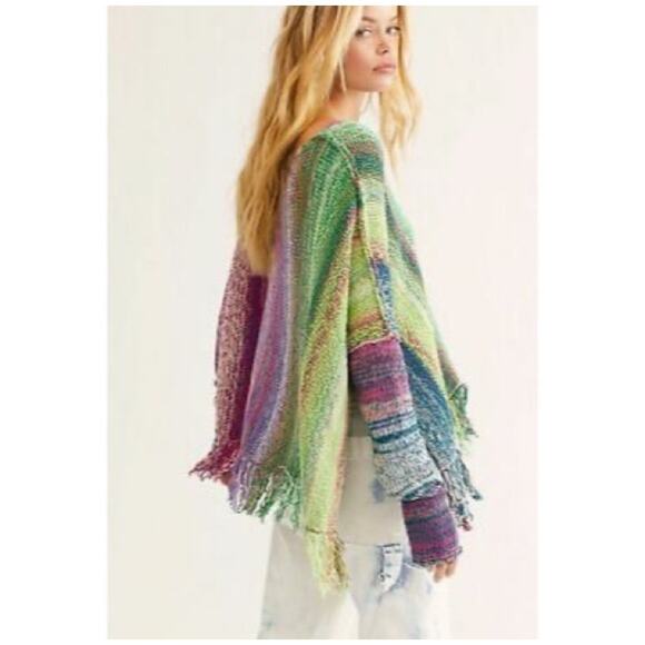 Free People Radiate Pullover Fringe Sweater Top - Picture 3 of 8